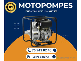 MOTOPOMPES ESSENCE ET DIESEL A VENDRE AU SENEGAL
