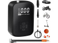 pompe-a-aire-compresseur-pneus-voiture-et-moto-avec-batterie-ou-filiaire-small-0