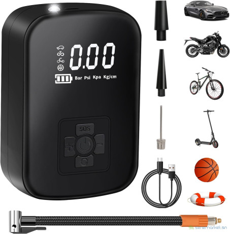 pompe-a-aire-compresseur-pneus-voiture-et-moto-avec-batterie-ou-filiaire-big-0