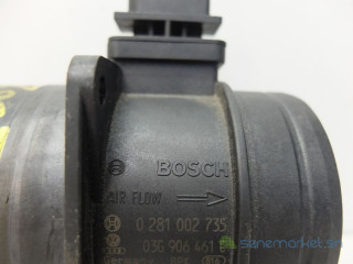 Débitmètre de masse d'air pour Audi, Seat, Skoda, Volkswagen: Diesel 2,5 TDi/2,9 TDi