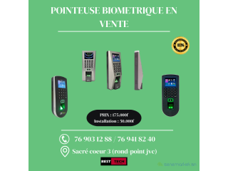 DES POINTEUSES BIOMETRIQUES A VENDRE AVEC INSTALLATION POSSIBLE A BON PRIX AU SENEGAL