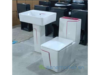 Ensemble Sofia (chaise anglaise + lavabo robinet mitigeur pour lavabo)