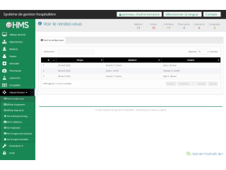 Logiciel de gestion pour hôpital, clinique ou cabinet médical
