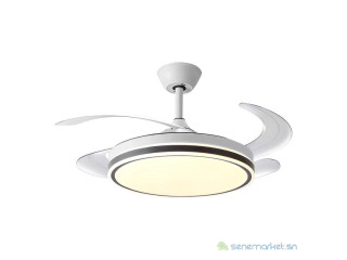 Lustre plafonnier suspendu avec ventilateur