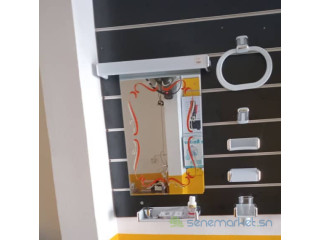 Accessoires de douche plastique + miroir simple