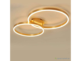 Lustre led suspendu 2 cercle design