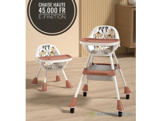 Chaise haute pour bébé unisexe
