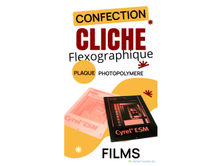 Clichés photopolymere Flexographie
