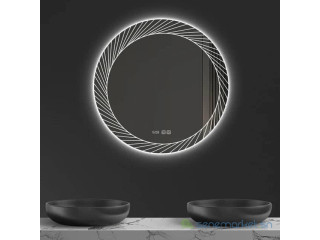 Miroir Led rond stylé