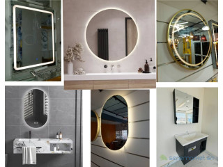 Miroir led en différents modèles, différentes dimensions pour salle de bain élégante