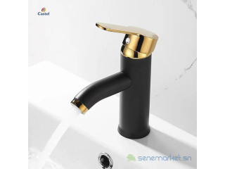 Robinet mitigeur noir doré PM avec design