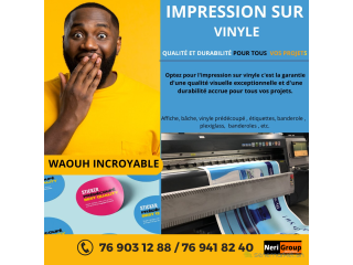 VOS IMPRESSIONS SUR VINYLE DE QUALITE DISPONIBLES A BON PRIX