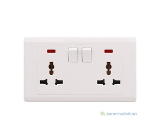 Game d'interrupteur pour maison élégante, interrupteur double