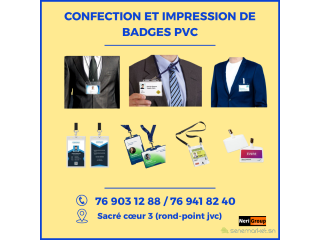VOS IMPRESSIONS ET CREATIONS DE BADGES PVC DISPONIBLES CHEZ NERI GROUP