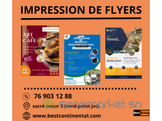VOS IMPRESSIONS DE FLYERS DISPONIBLES