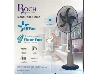 Ventilateur rechargeable ROCH 18 pouces avec télécommande