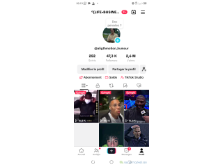 Compte tiktok bêta