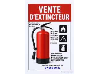 Extincteur à poudre, Extincteur à eau, Extincteur CO2