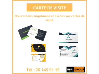 CONCEPTION ET IMPRESSION DE 100 CARTES DE VISITE À BAS PRIX