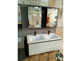 Meuble double vasque pour toilettes