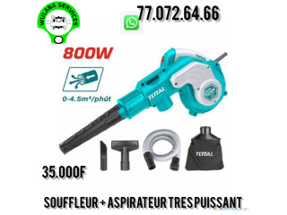 SOUFFLEUR + ASPIRATEUR 800W TRES PUISSANT