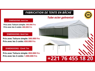 VENTE DE TENTES EN BÂCHES GALVANISE AUSENEGAL