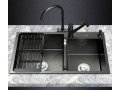 evier-de-cuisine-2-bac-style-americain-avec-robinet-mitigeur-et-un-distributeur-de-savon-small-0