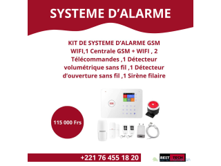 KIT DE SYSTEMES DALARMES WIFI DISPONIBLE AU SENEGAL