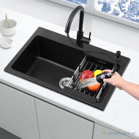 evier-de-cuisine-2-bac-style-americain-avec-robinet-mitigeur-extractible-big-0