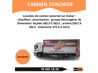 LOCATION DE CAMION SONORISE