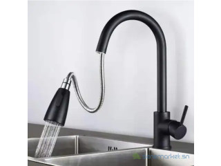 Mitigeur Noir extractible d'évier