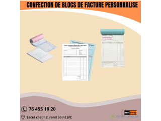 VENTE DE BLOCS DE FACTURES PERSONNALISE