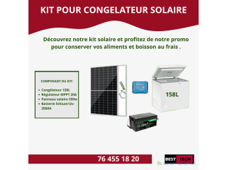 KIT DE CONGELATEUR SOLAIRE A VENDRE AU SENEGAL