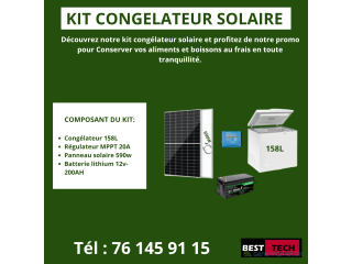 KIT DE CONGELATEUR SOLAIRE A VENDRE AU SENEGAL
