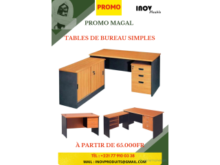 Tables de bureau SIMPLES PROMO MAGAL A3