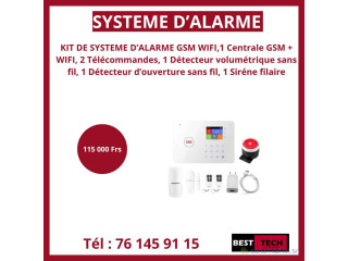 SYSTEME DALARME GSM WIFI A VENDRE