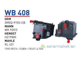 Peugeot, Citroen, Ford, Volvo filtre gasoil 1,6 HDI / A,4 HDI / DV6 / DV4