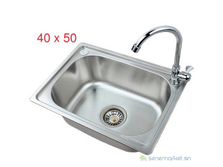Bac de lavage avec un robinet simple