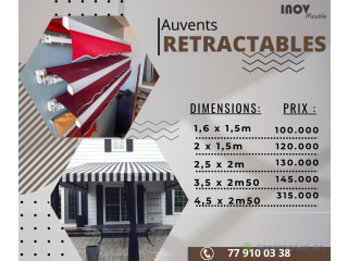 Auvents Fixes et retractables A29