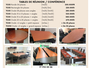 Tables de réunion S1