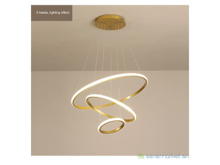 Lustre pendule 3 cercles
