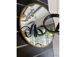 Miroir cadre doré