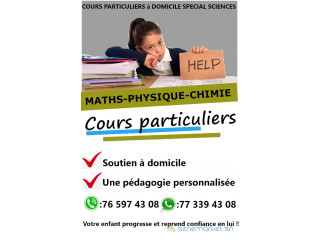 Cours de renforcement à domicile mathematiques physique-chimie