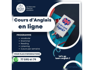Cours d'anglais en ligne
