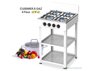 CUISINIERE 4 FEUX ETAGERE.