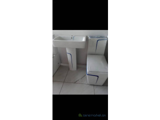Ensemble sanitaire SOPHIA bleu