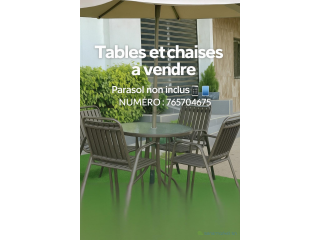 Pack table + 4 chaises à vendre !