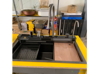 Evier multifonction pour cuisine élégante