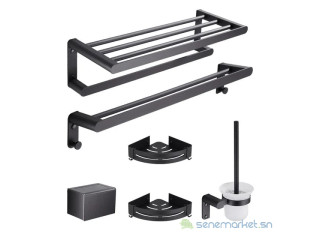 Accessoires en acier gris gris foncé