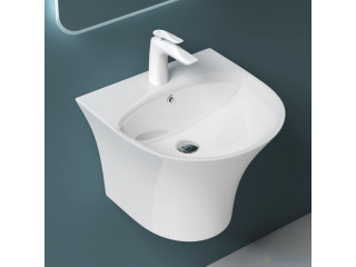Lavabo suspendu blanc